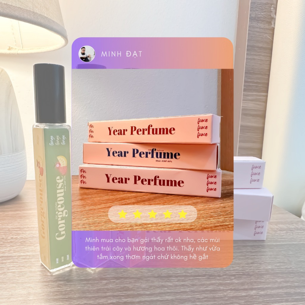 Nước hoa kẹo 10ml cho học sinh đi học, mùi nhẹ nhàng Vị trái cây thơm lâu NHK10