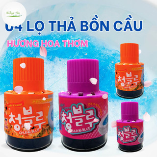 04 Chai thả bồn cầu hương hoa thơm Hàn Quốc