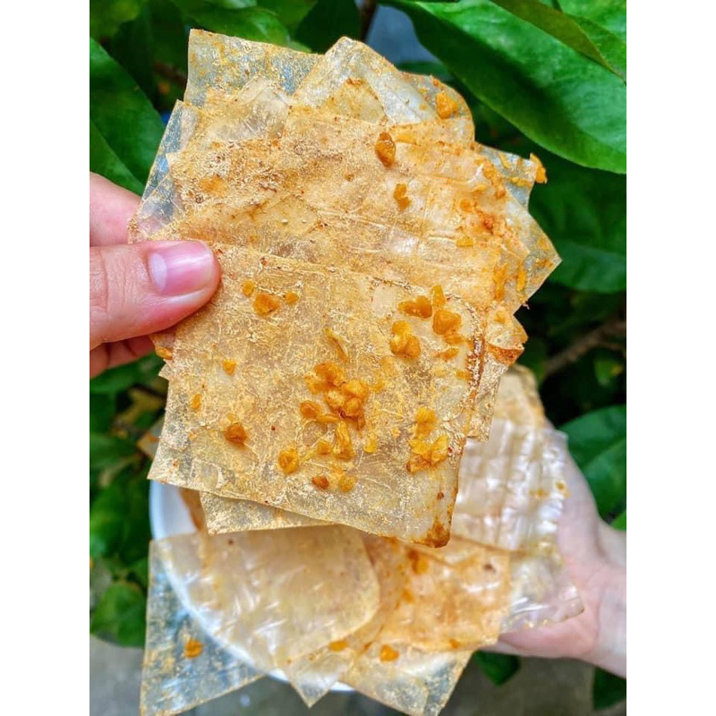 Bánh tráng xì ke muối nhuyễn tỏi siêu ngon