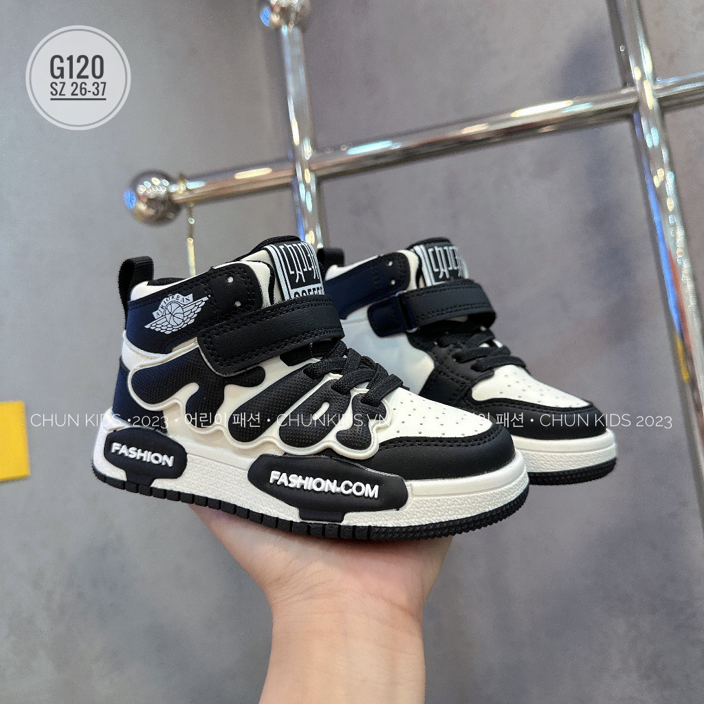 G120 - GIÀY sneaker cao cổ KIDS logo AJR JOBAN cho Bé