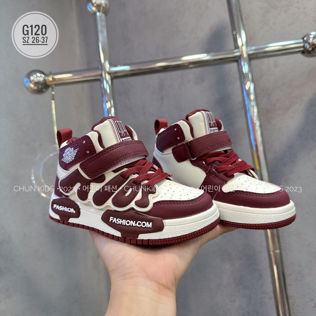 G120 - GIÀY sneaker cao cổ KIDS logo AJR JOBAN cho Bé