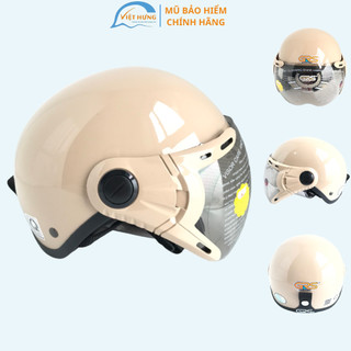 Mũ bảo hiểm nửa đầu cao cấp - Hàng chính hãng GRS - A33K - Vòng đầu 56-58cm - Kính trà chống chói - Bảo hành 12 tháng