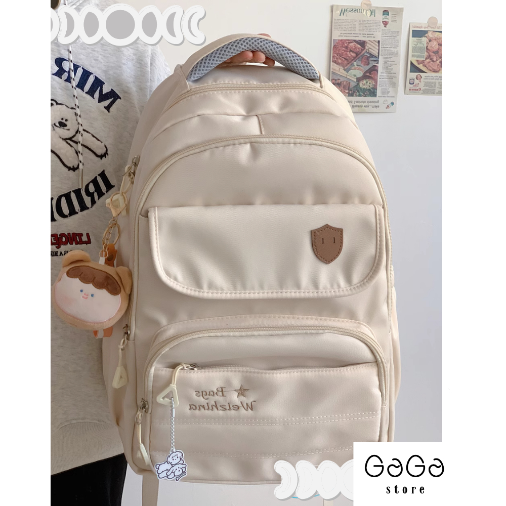 Cặp sách unisex dành cho học sinh đi học cấp 2, cấp 3 thời trang ulzzang  B588 gaga store