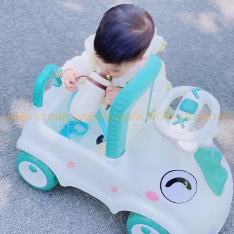 Xe chòi chân cho bé tập đi từ 1 tuổi NEMO STORE đẩy chân thăng bằng có nhạc và đèn hình TÊ GIÁC