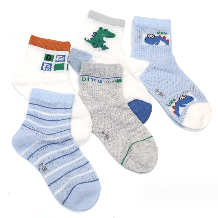 SET 5 ĐÔI TẤT LƯỚI COTTON THOÁNG KHÍ CHO BÉ TRAI VÀ GÁI 0-9 TUỔI SIÊU DỄ THƯƠNG NHÉ