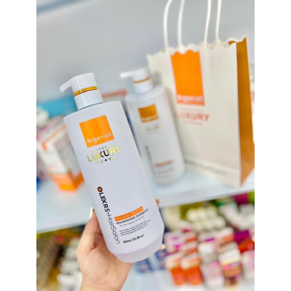 Dầu gội xả phục hồi, chống rụng tóc Olexrs Hair Salon Luxury 500 - 960ml