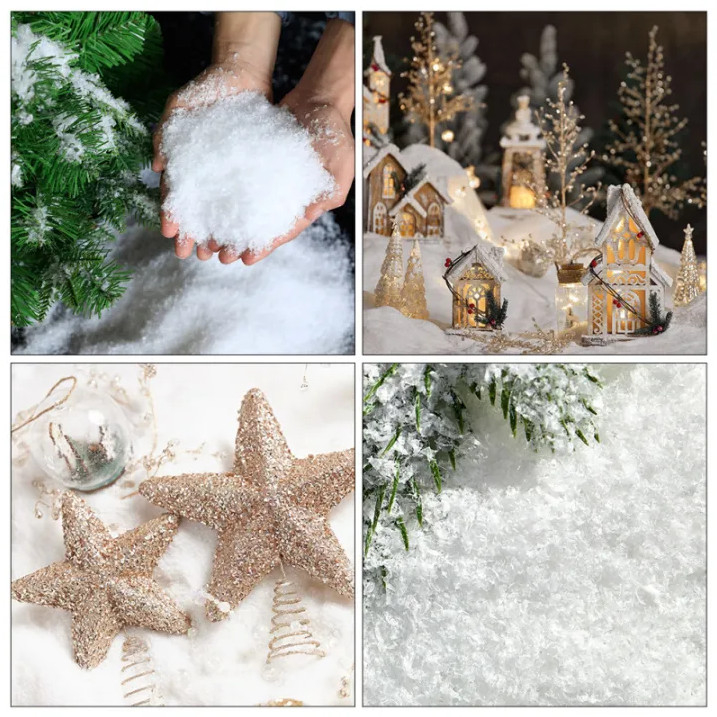 Tuyết Nhân Tạo Trang Trí Giáng Sinh Noel 100g, 500g