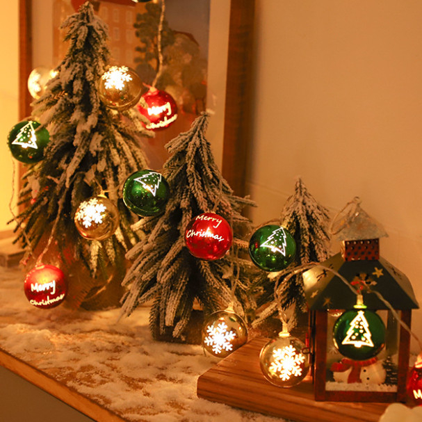 Dây Đèn Trang Trí Vẽ Hoạ Tiết Lung Linh Phụ Kiện Decor Trang Trí Noel Giáng Sinh
