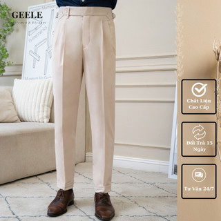 Quần âu cạp cao sidetab form regular geele