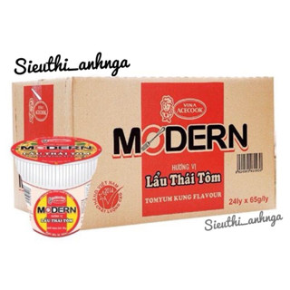 Thùng mỳ ly modern lẩu thái tôm - 24ly x 65g