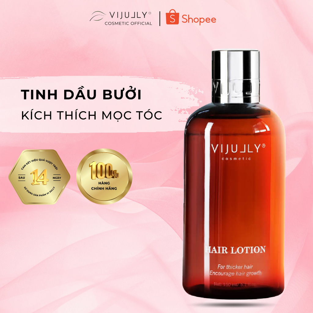 Xịt Mọc Tóc Tinh Dầu Bưởi Dung Tích 150ml - Tinh dầu bưởi dưỡng tóc Vi Jully Kích Mọc Tóc Phục Hồi Hư Tổn Chính Hãng