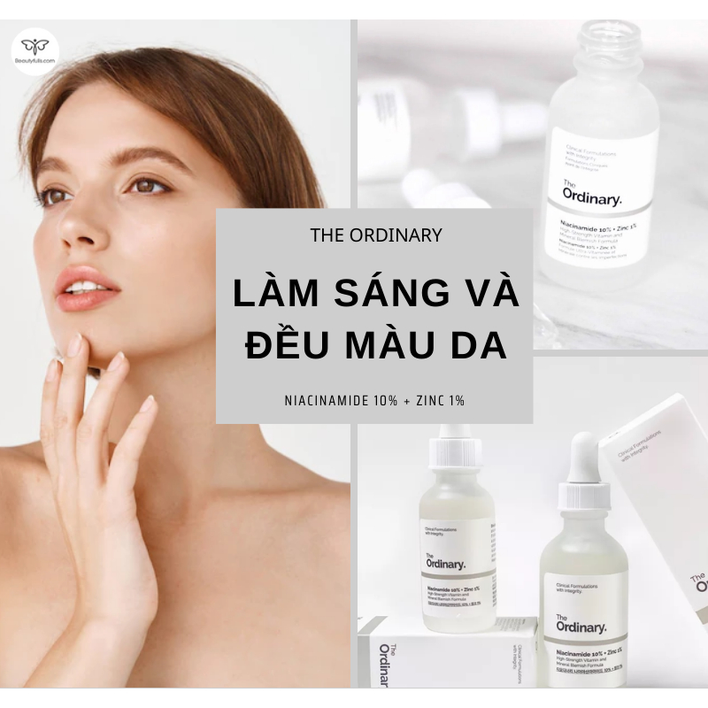 Tinh chất Niacinamide 10% + Zinc 1% 30ml The Ordinary Làm sáng da, thu nhỏ lỗ chân lông bản Canada