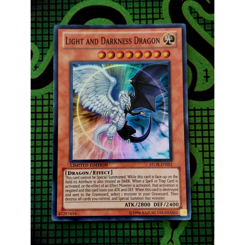 Thẻ Bài Mint90 Yugioh Monster Light and Darkness Dragon - STOR-ENSE1 - Super