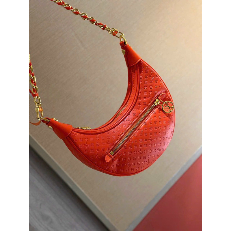 ⚜️ LV LOOP SP HOẠ TIẾT LOGO LV DẬP CHÌM MỚI HÈ 2023, TÚI LV LOOP fullbox