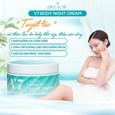 Kem Chống Nắng,Kem Dưỡng Trắng Da,Kem Nâng Toner Body Dr.Lacir V7 Day Cream Dung Tích 180ml