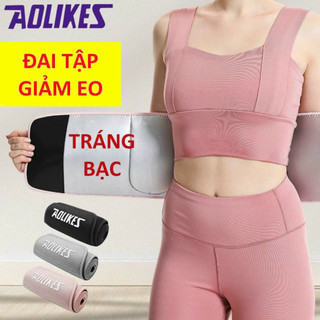 Đai nịt bụng giảm mỡ bụng CAO CẤP, Chất vải ion bạc, đai quấn nóng hỗ trợ giảm eo tập yoga, gym