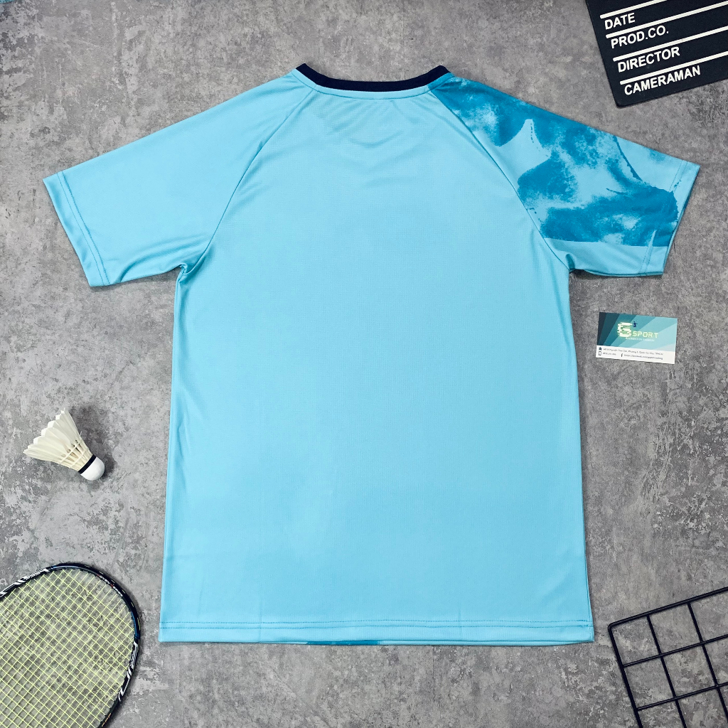 ÁO YONEX CẦU LÔNG NAM NỮ XANH DƯƠNG HOT HIT - Mẫu Mới Được Sử Dụng Mùa Giải 2023