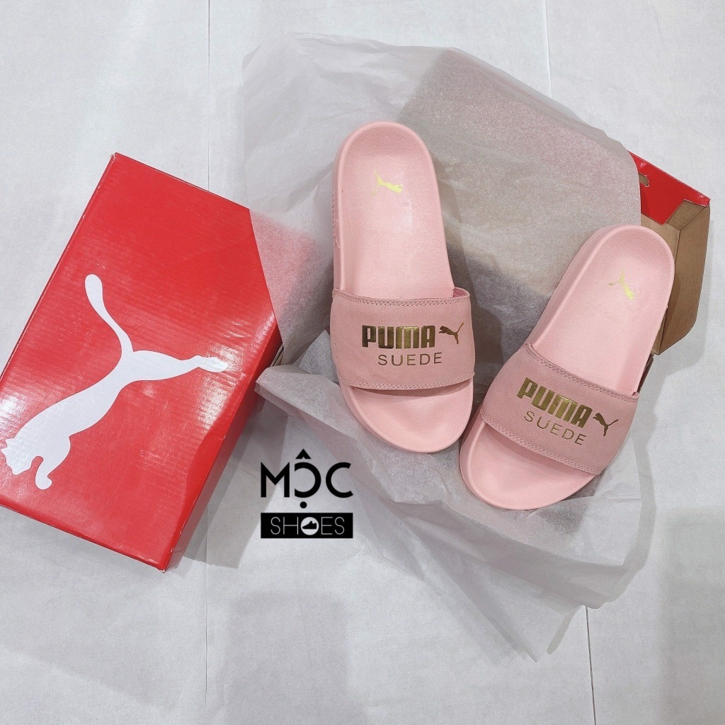 Dép P.U.M.A SUEDE  LEADCAT - *ĐEN / SỌC SUEDE*