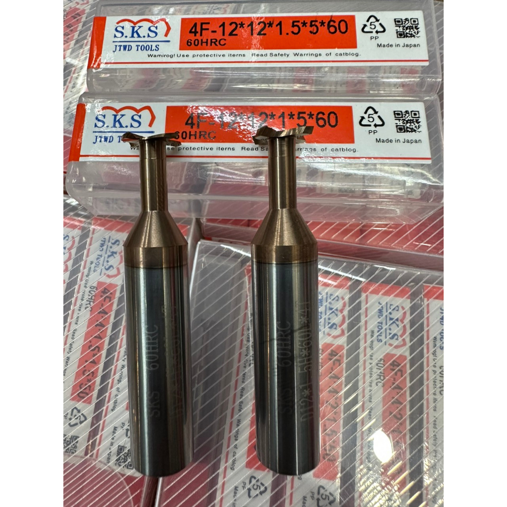 Mũi Phay Rãnh Chữ T 4 Rãnh Bằng Hợp Kim 60hrc , Phi 4-6-8-10-12