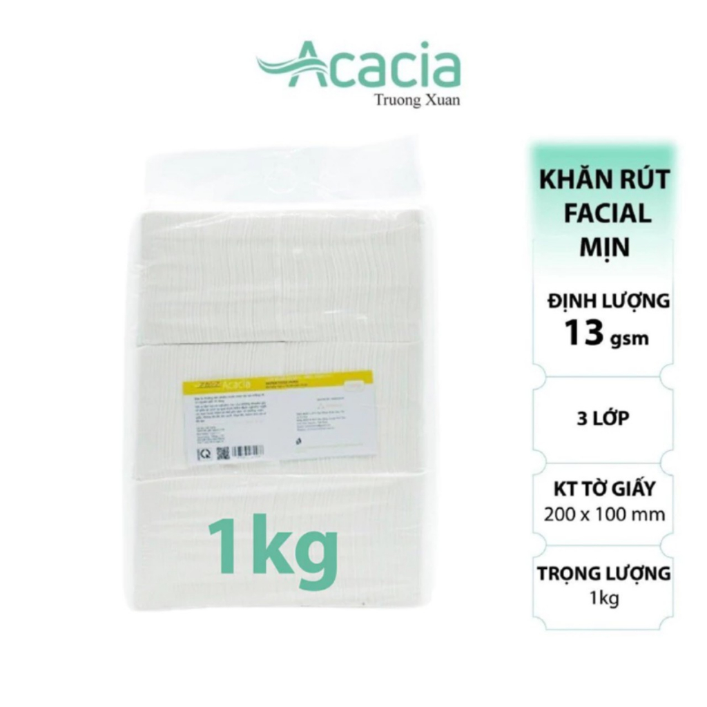 Giấy ăn rút Acacia, ChiChi tem vàng túi 1kg