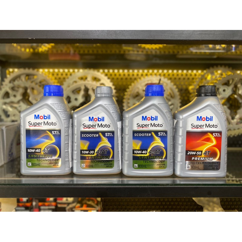 Nhớt xe tay ga Mobil Super Moto Scooter 10W30 0.8L