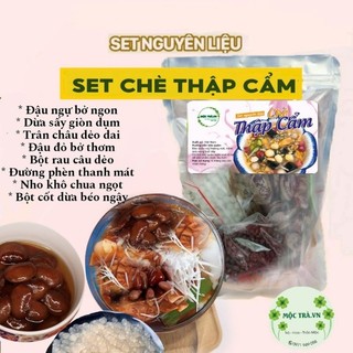 ( 15 chén) nguyên liệu chè thập cẩm tự nấu, set chè thập cẩm truyền thống