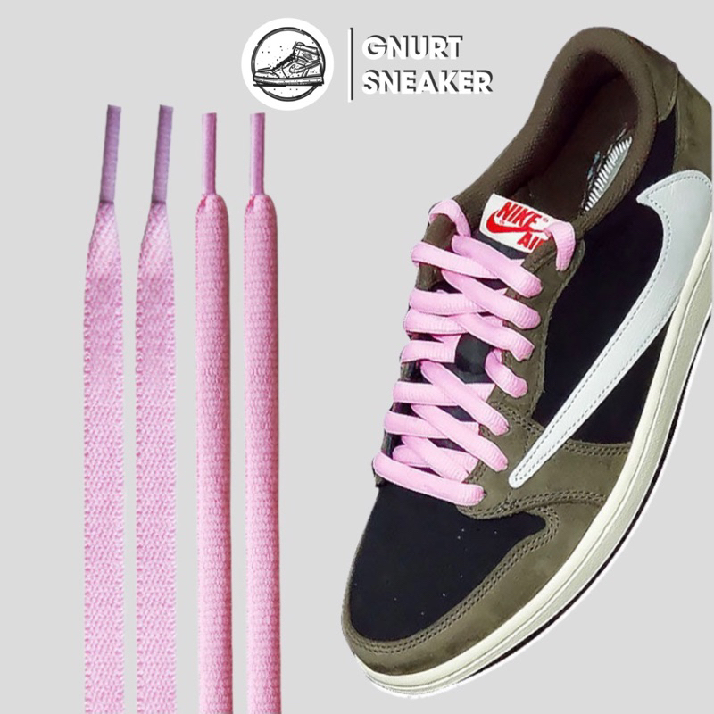 Dây giày màu hồng travis scott dùng thay thế cho sb dunk , jordan
