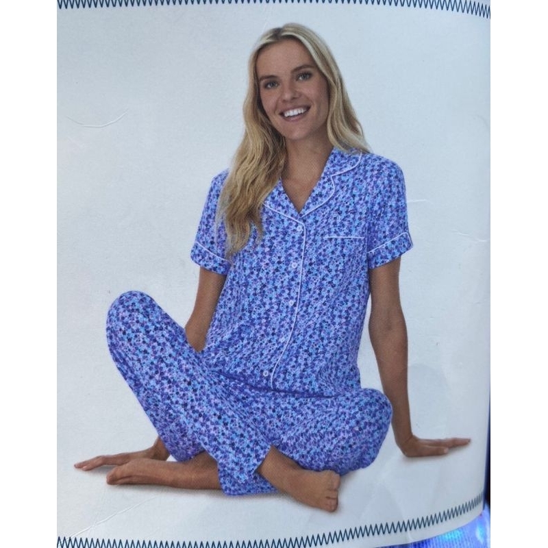 Set bộ ngủ pyjama dưới 60 kg, set quần dài lưng thun