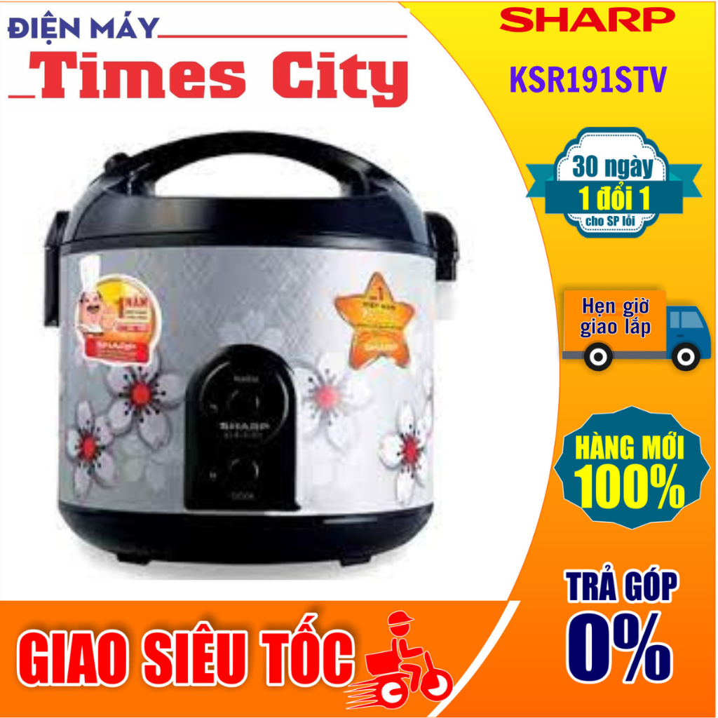 Nồi cơm điện SHARP 1.8L KSR191STV