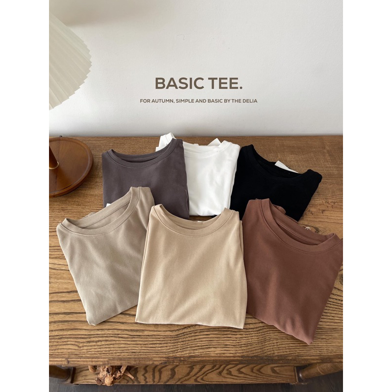 2465 ÁO THUN NGẮN TAY CỔ TRÒN TRƠN