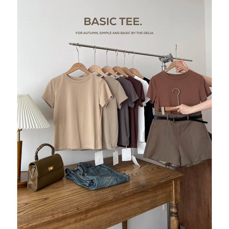 2465 ÁO THUN NGẮN TAY CỔ TRÒN TRƠN