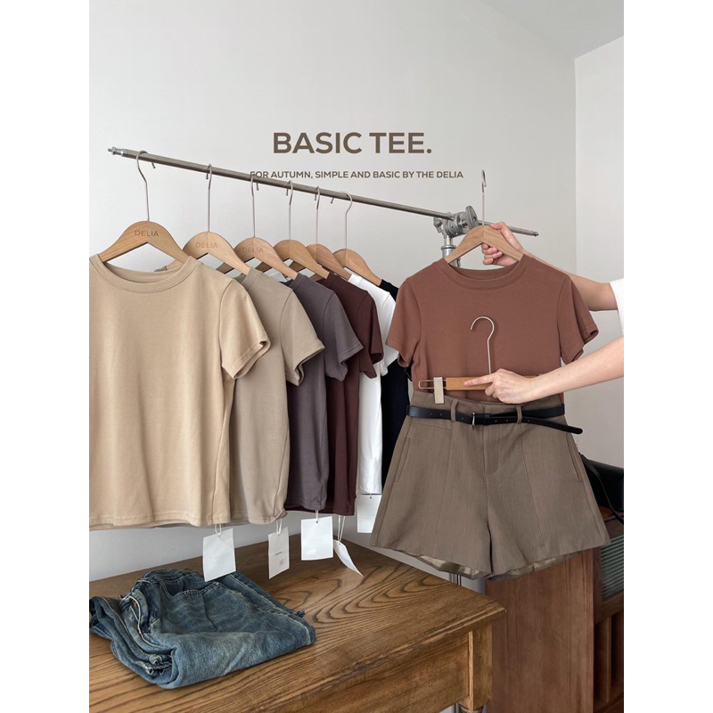 2465 ÁO THUN NGẮN TAY CỔ TRÒN TRƠN