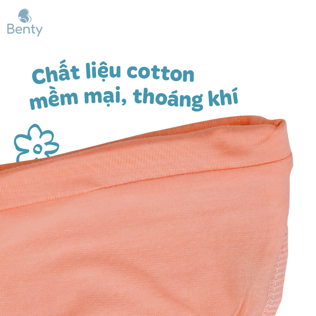 Trọn bộ phụ kiện BENTY cao cấp cotton bacsic an toàn làn da bé, set phụ kiện sơ sinh đến 6 tháng
