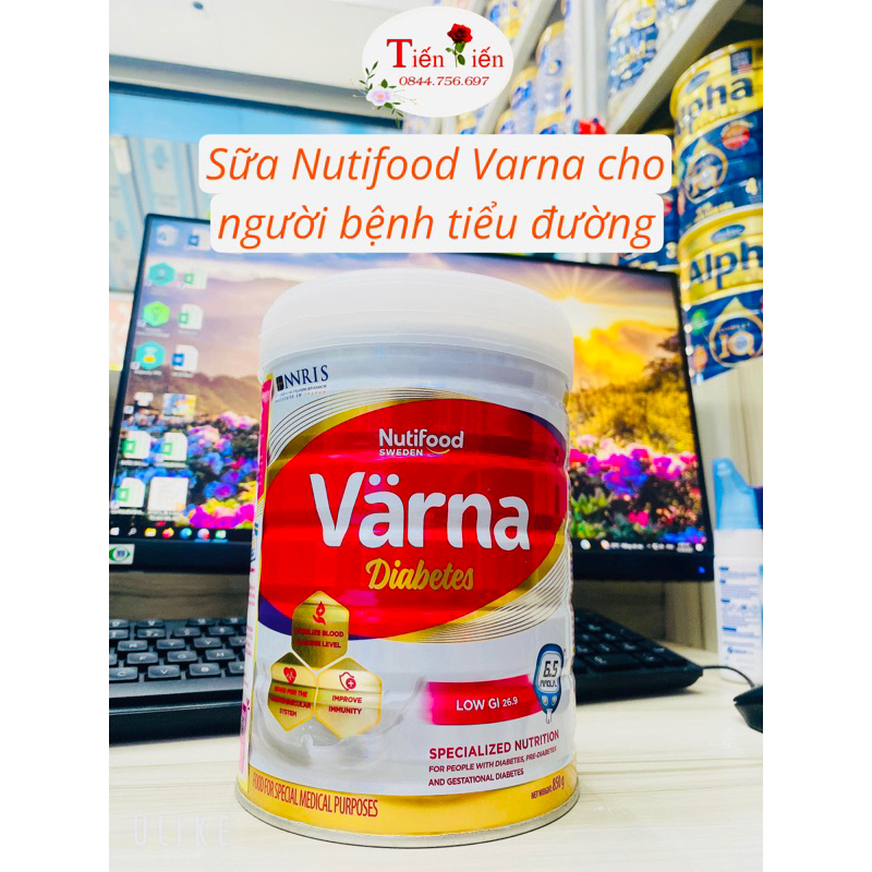 [date moi] Sữa bột Nutifood Varna Diabetes 850g cho người tiểu đường