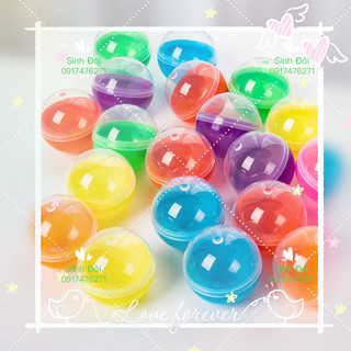 10 quả bóng nhựa 45mm tròn bốc thăm trúng thưởng - phụ kiện đồ chơi máy bán hàng tự động