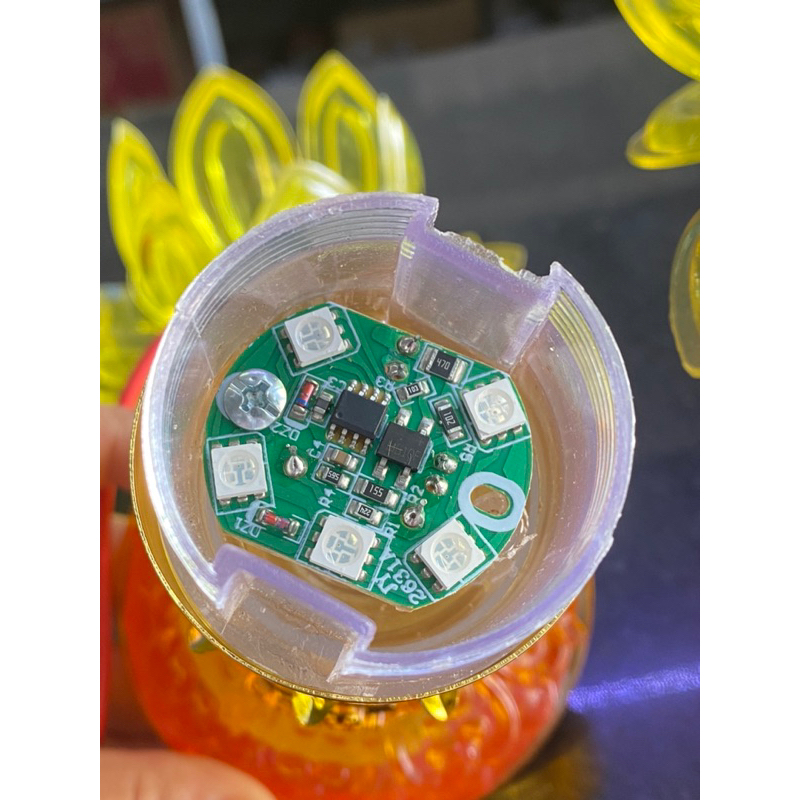 Mạch led thay thế cho đèn pha lê - mạch led đổi 7 màu