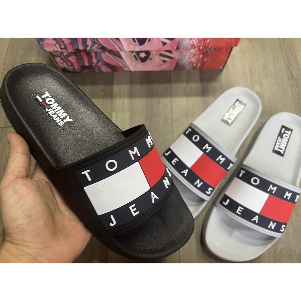 Dép Tommy Quai Ngang, Dép Nam Nữ Đế Cao Su Non Chống Thấm Nước, Hottrend 2023 Sumishop