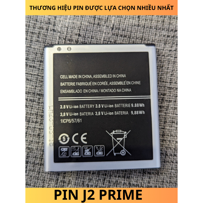 Pin điện thoại Samsung j2 prime/ G532 hàng chính hãng, zin bóc máy full chức năng