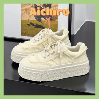 Giày nữ sneaker vải tua rua đế tăng chiều cao 5p mẫu mới G190