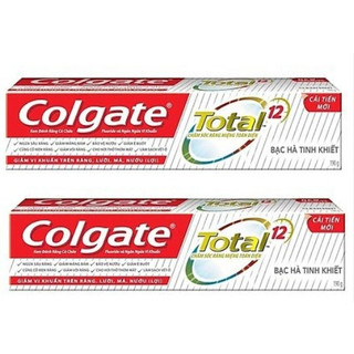Lô 2 Kem Đánh Răng Colgate Total Bạc Hà Tinh Khiết Tuýp 170G