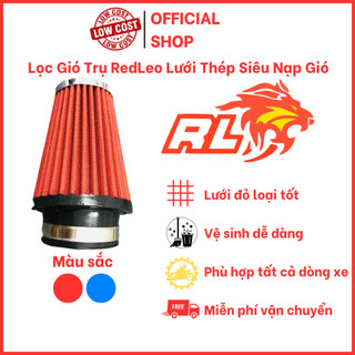 Lọc gió trụ REDLEO lưới thép siêu nạp gió gắn được cho tất cả dòng xe