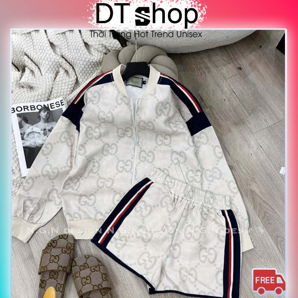 (Đẹp) Áo Khoác GC Phối Viền Vai 2 Lớp Cực Đẹp❤ Áo Bomber Nỉ Dày Dặn Dáng Rộng Nam Nữ NVA611