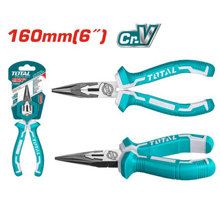 (KKT) Kìm mũi nhọn mỏ dài thép Cr-V TOTAL THT220606 loại 6 inch
