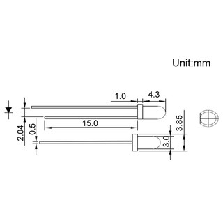 LED Đục Phi 3mm - Gói 10 con