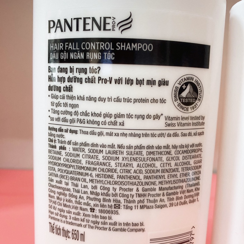 Dầu gội Pantene  650ml