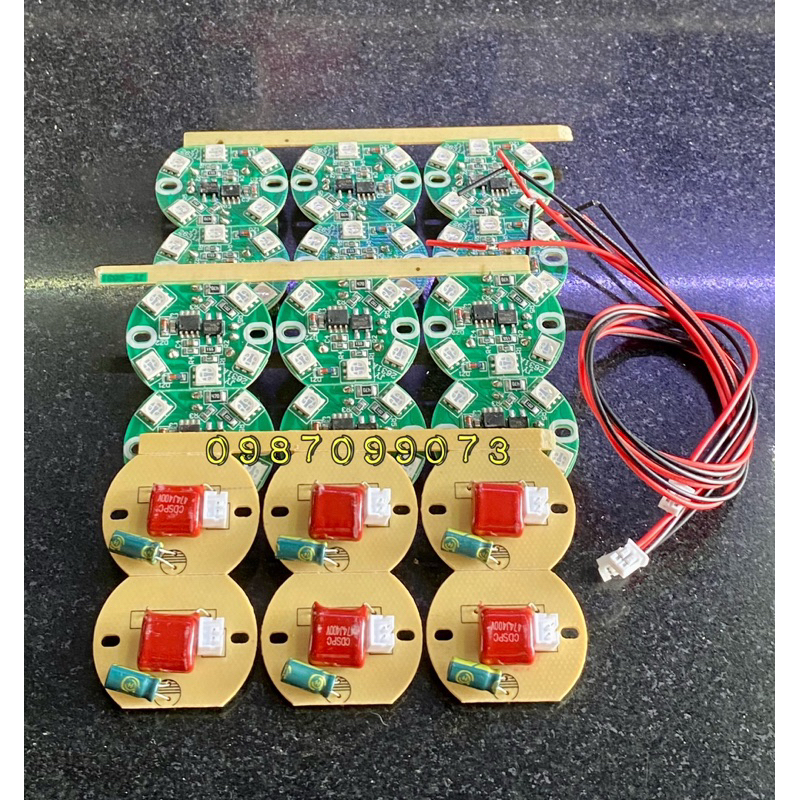 Mạch led thay thế cho đèn pha lê - mạch led đổi 7 màu