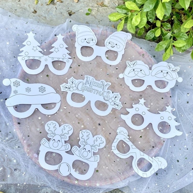 Sỉ/lẻ DIY phôi mặt nạ trẻ em cắt và tô màu vui trung thu, halloween kèm dây đeo- YUMY KIDS