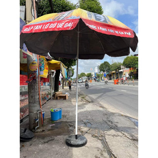 Ô dù qc 247 chính tâm tròn rộng 2m4 cao 2m5bán hàng ,Dù Cafe bán hàng