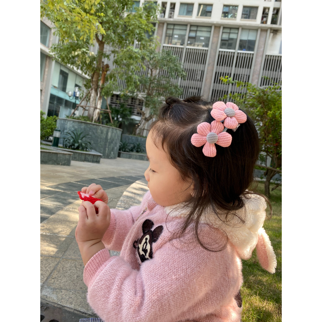 Đồ chơi - Kẹp tóc phong cách Hàn Quốc nhập vai công chúa cho bé yêu bằng dạ - Thảo Phương