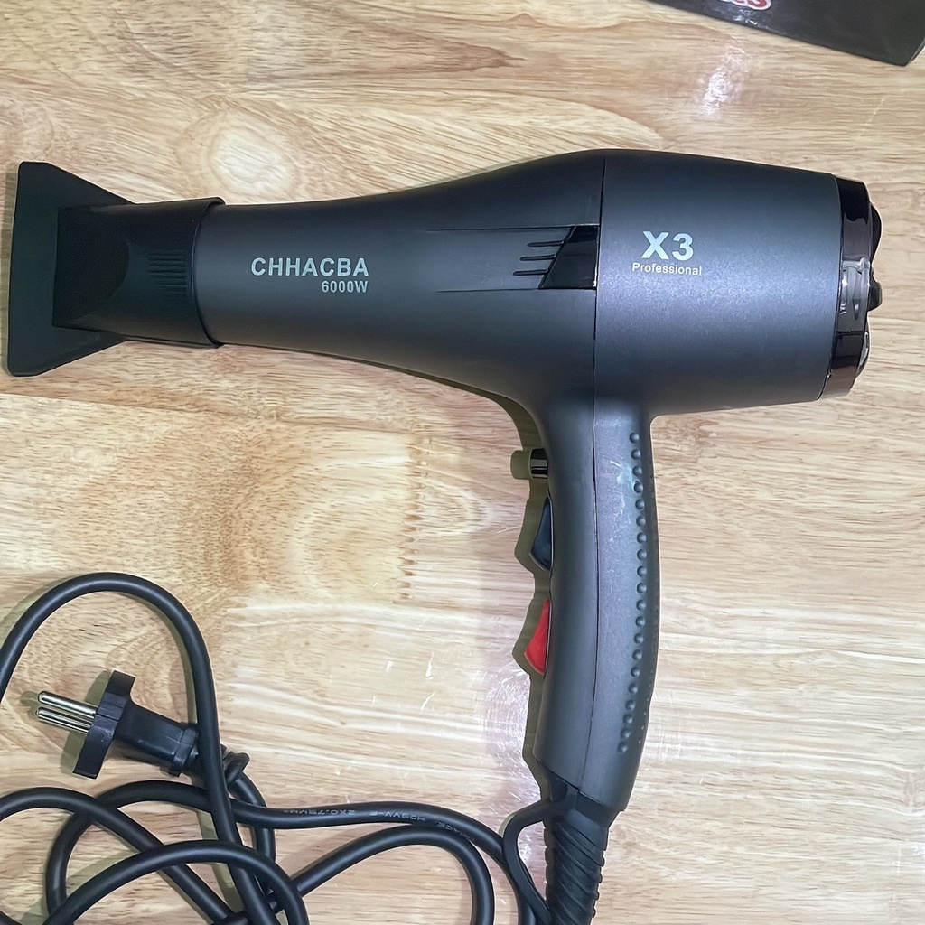 Máy Sấy Tóc Công Xuất Lớn ChhacBa 6000W Chẩn Hàng SALON, Tặng Kèm Đầu Sấy X3